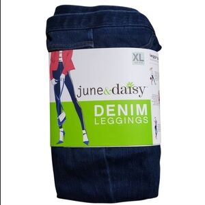 June & Daisy Dark Blue Denim (Jeggings) Leggings XL (16-18)